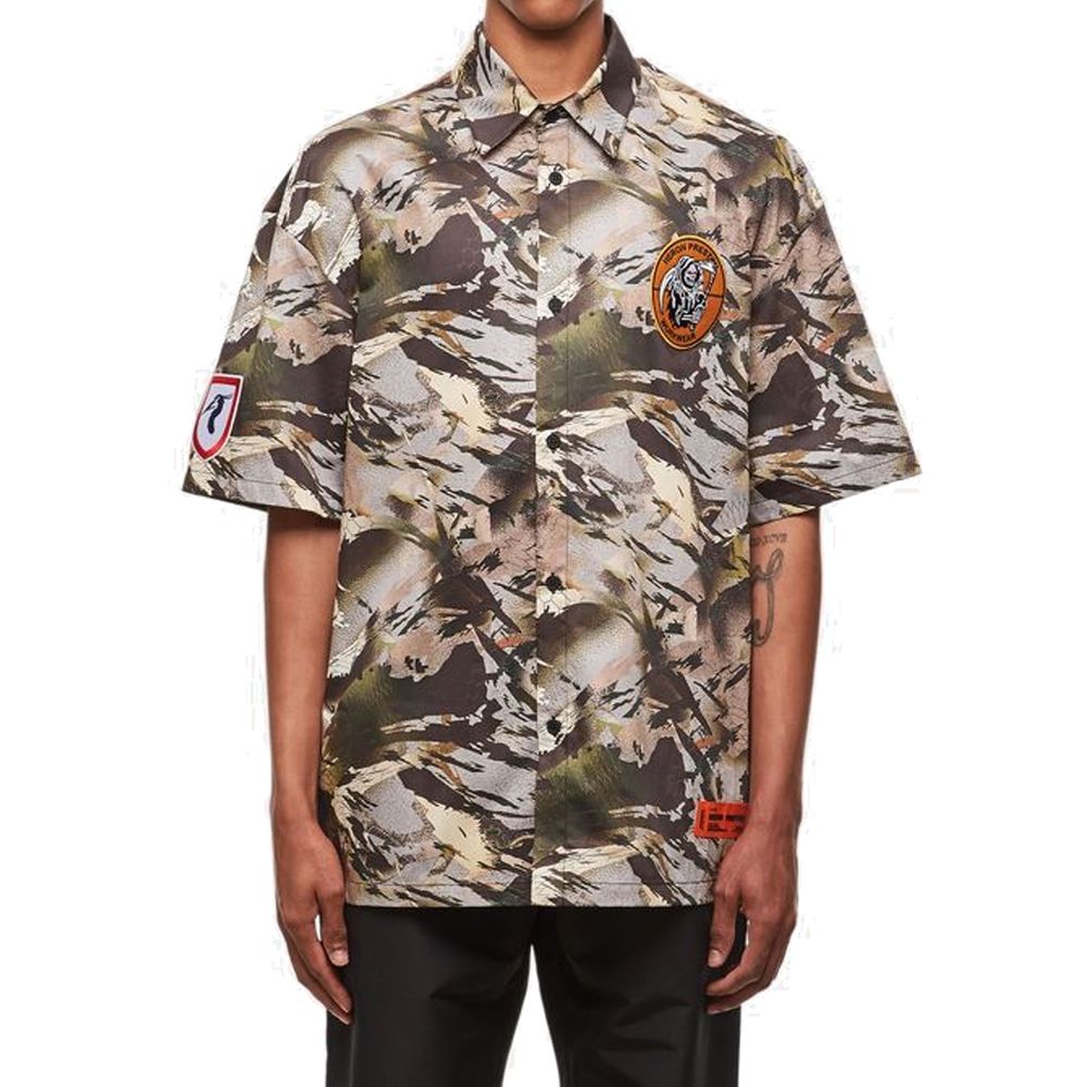 Bicolor Cotton Pattern Shirt - ventzia