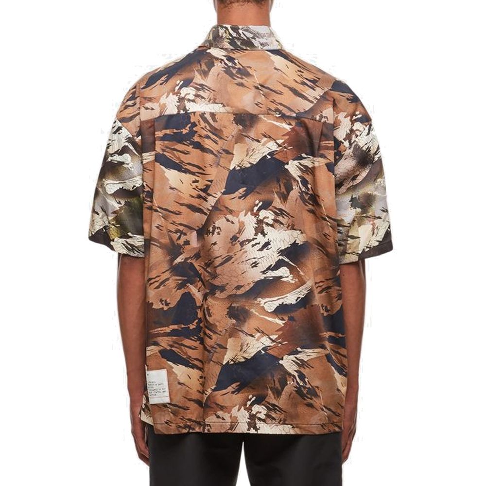 Bicolor Cotton Pattern Shirt - ventzia