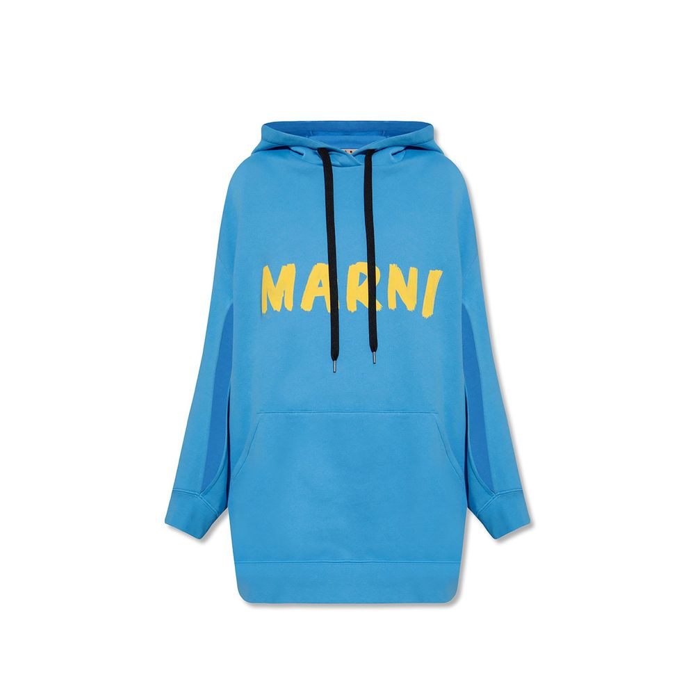 Blue Cotton Sweatshirt - ventzia