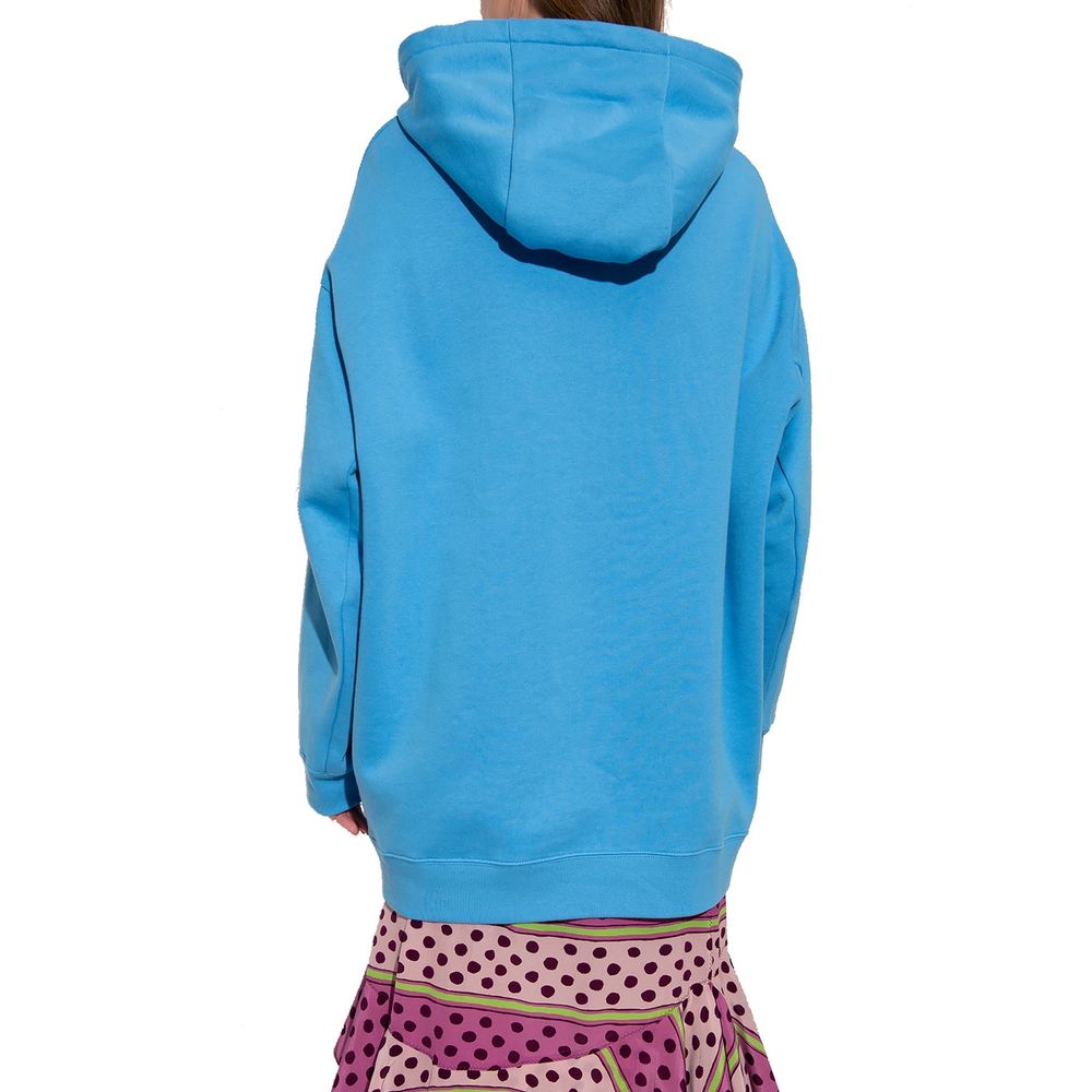 Blue Cotton Sweatshirt - ventzia