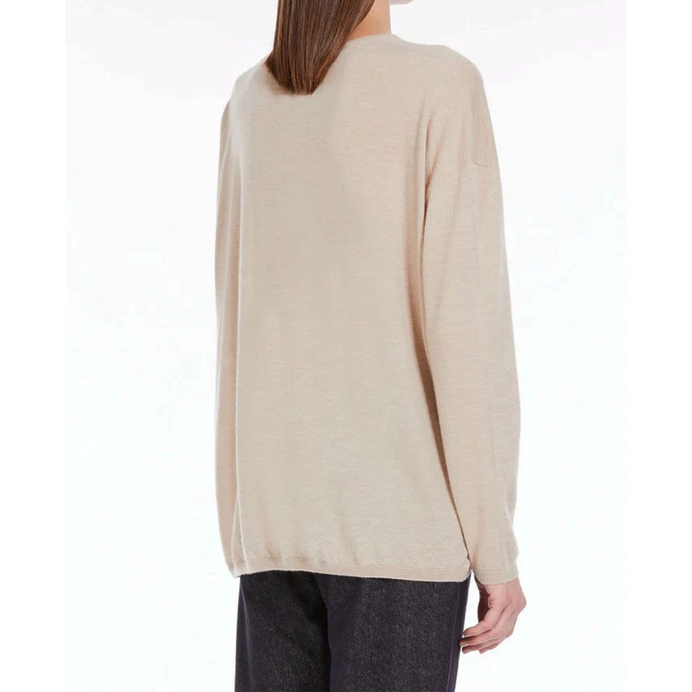 Beige Cashmere Sweater - ventzia