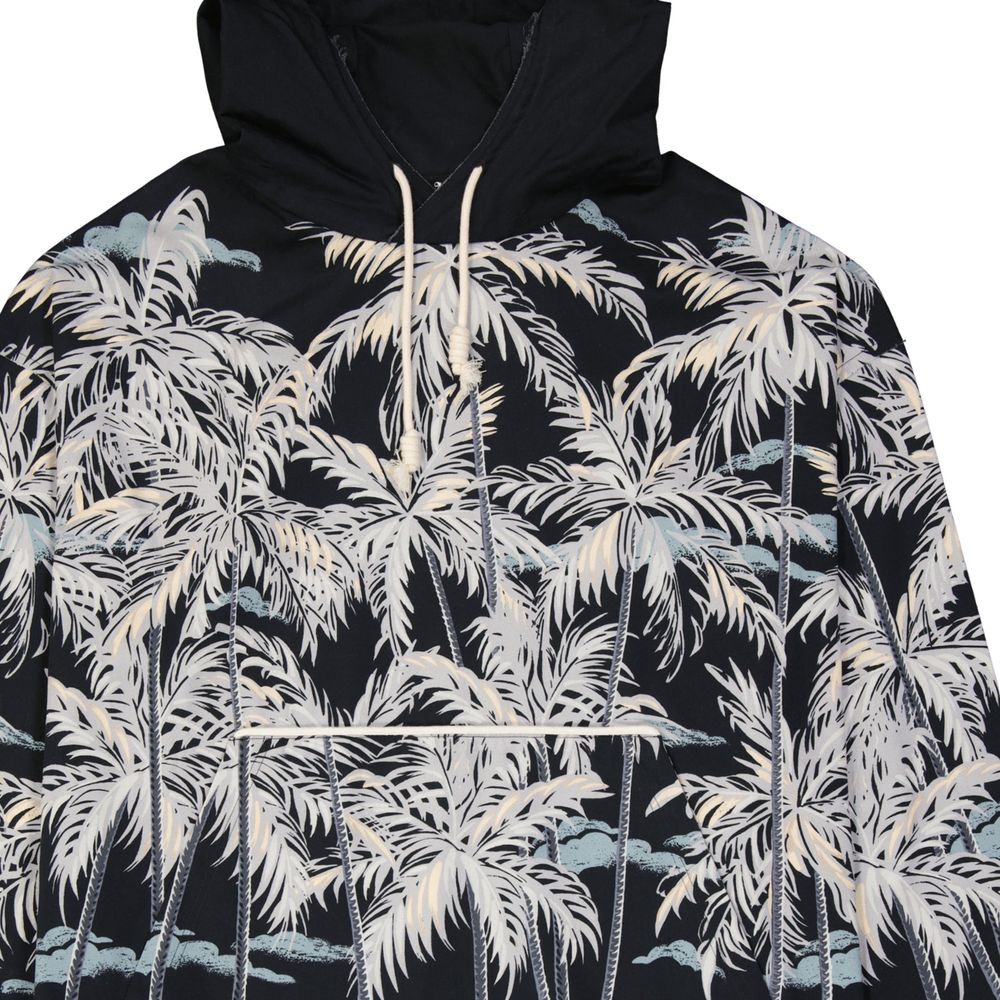 Black Cotton Pattern Shirt - ventzia