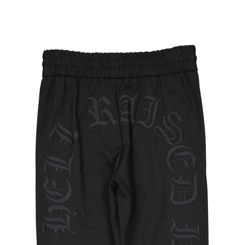 Black Elastane Joggers (Workout Pants) - ventzia
