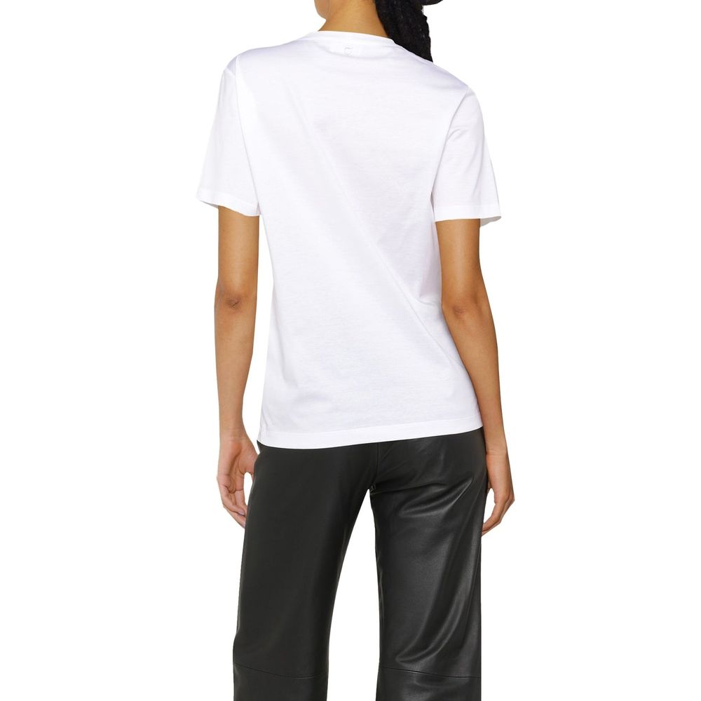 White Cotton T-Shirt - ventzia