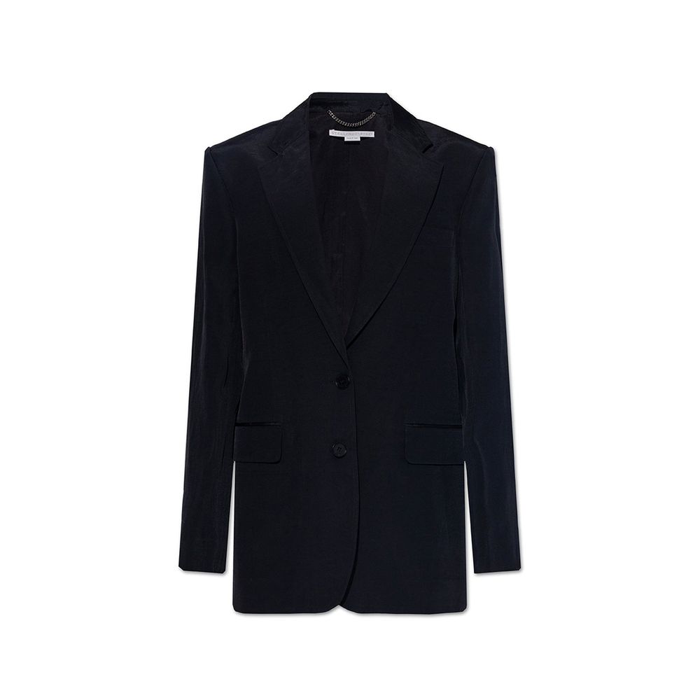 Black Viscose Blazer - ventzia