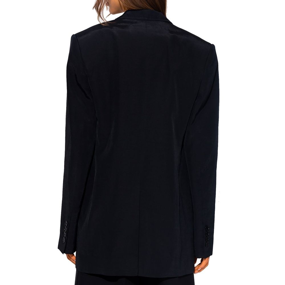 Black Viscose Blazer - ventzia