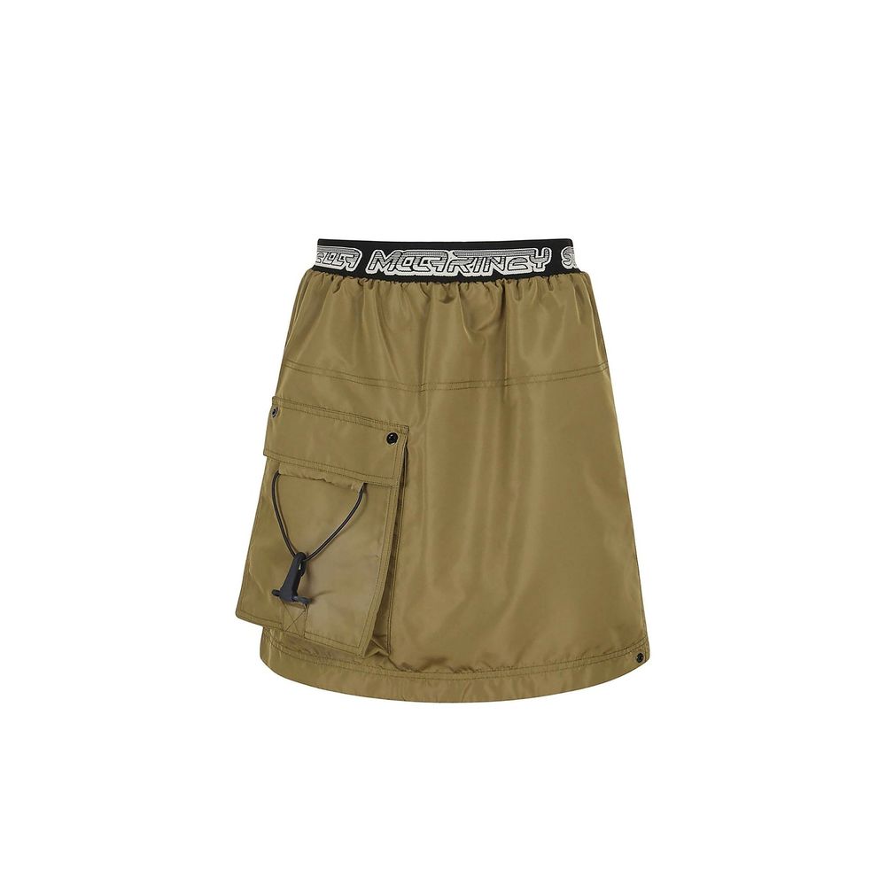 Bicolor Polyester Mini Skirt - ventzia