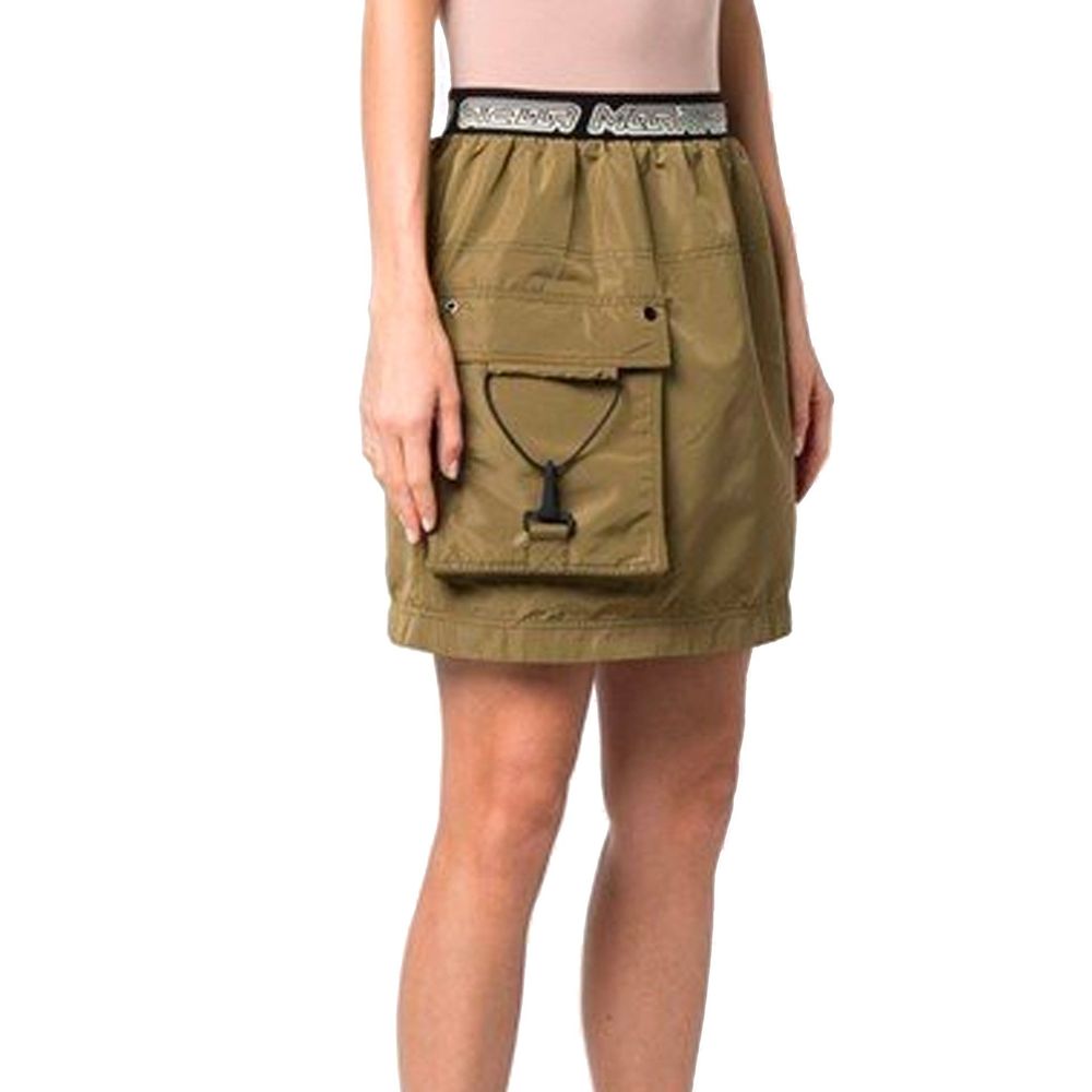 Bicolor Polyester Mini Skirt - ventzia