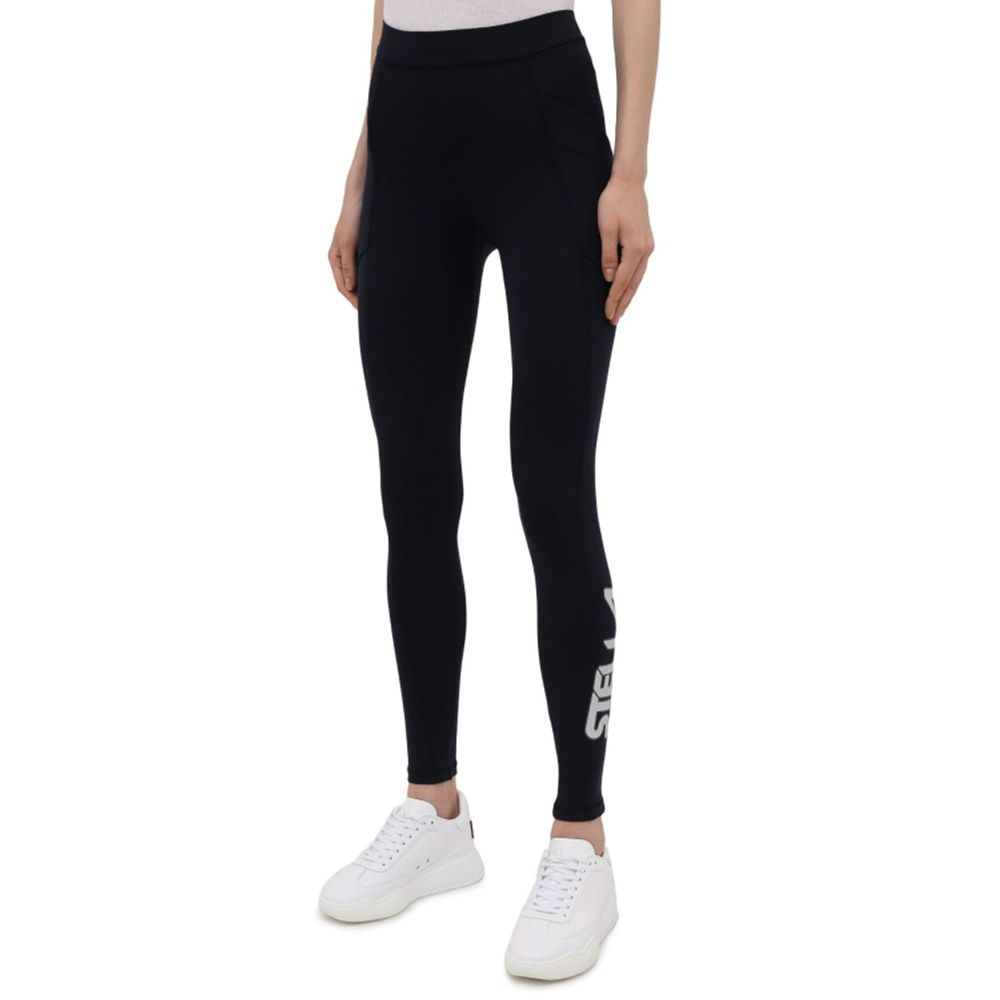 Blue Polyamide Athletic Pants - ventzia