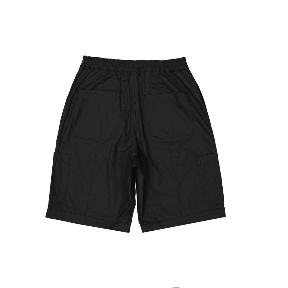 Black Cotton Shorts - ventzia