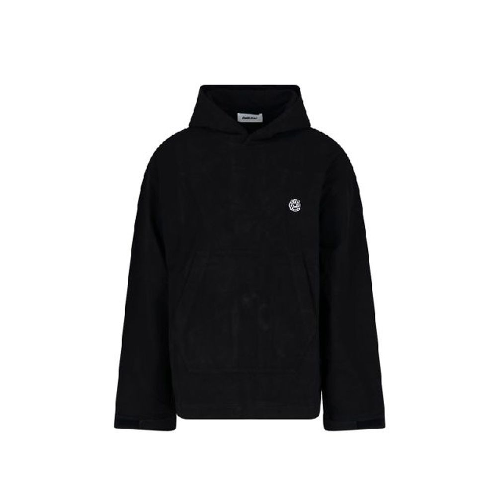 Black Cotton Sweatshirt - ventzia