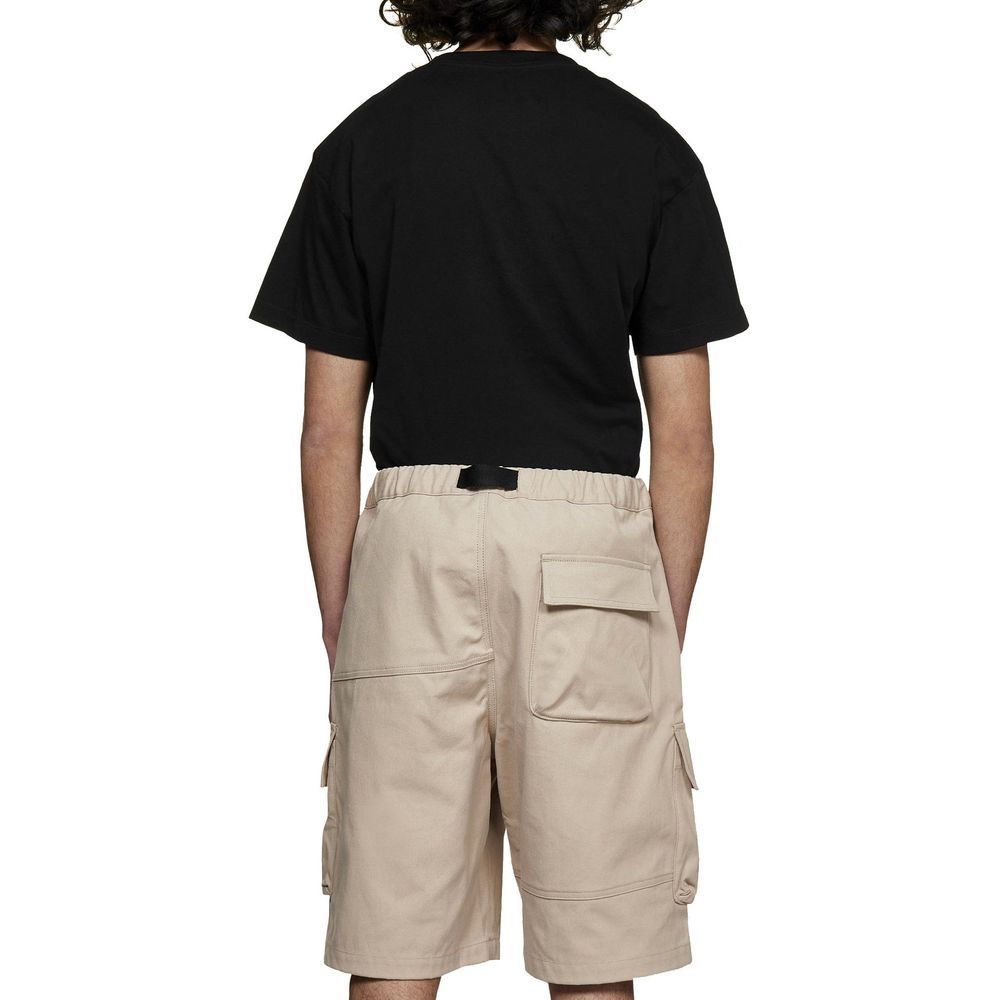 Beige Cotton Bermuda Shorts - ventzia