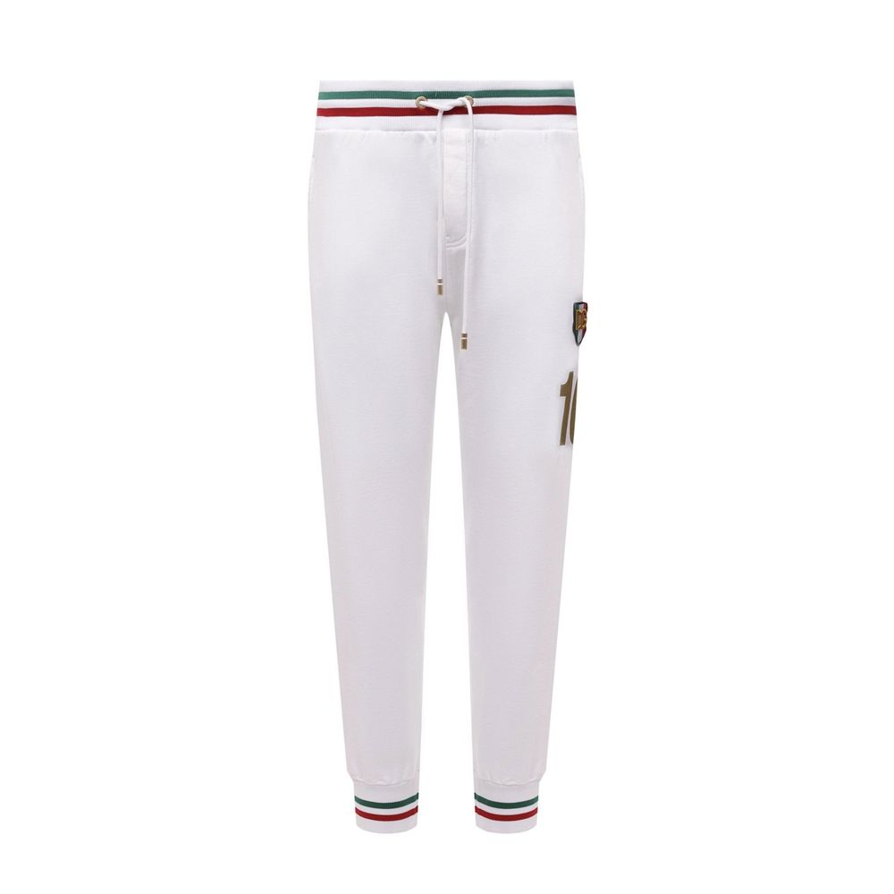 White Cotton Joggers (Workout Pants) - ventzia