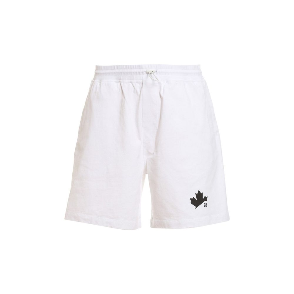 White Cotton Shorts - ventzia
