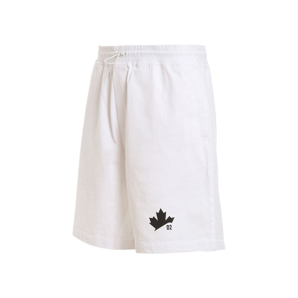 White Cotton Shorts - ventzia