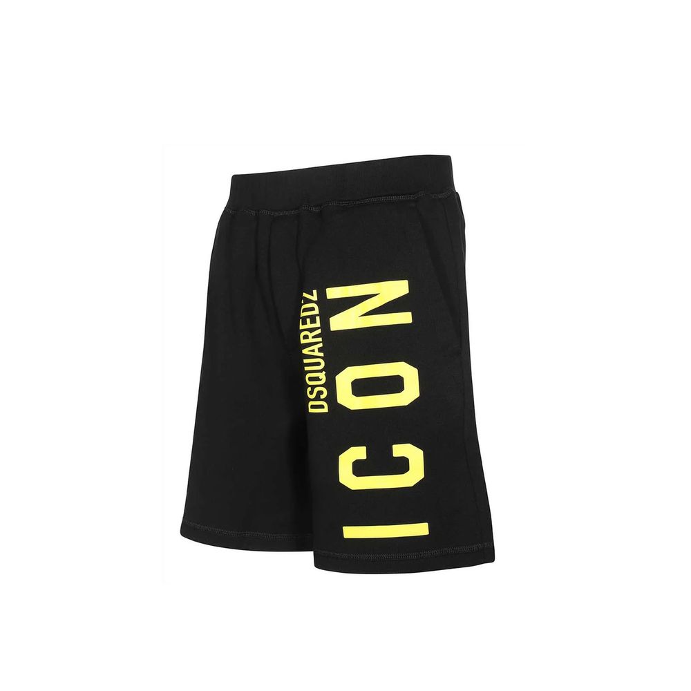 Black Cotton Shorts - ventzia