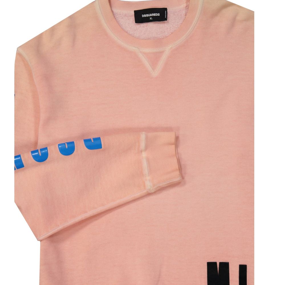 Orange Cotton Sweatshirt - ventzia