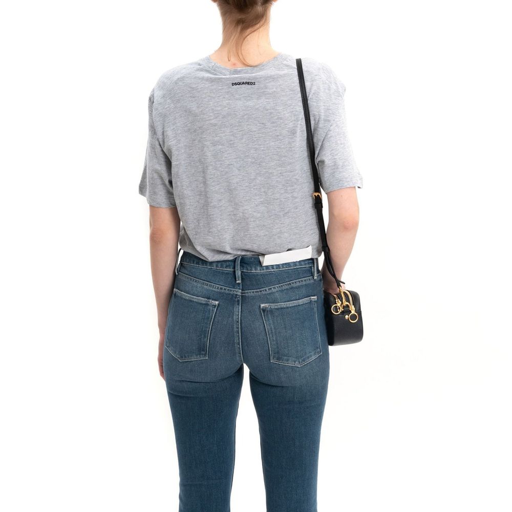 Gray Cotton T-Shirt - ventzia