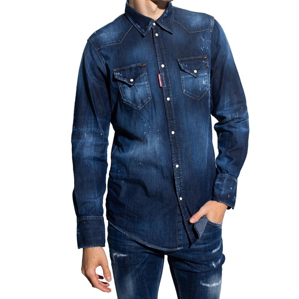 Blue Denim Shirt - ventzia