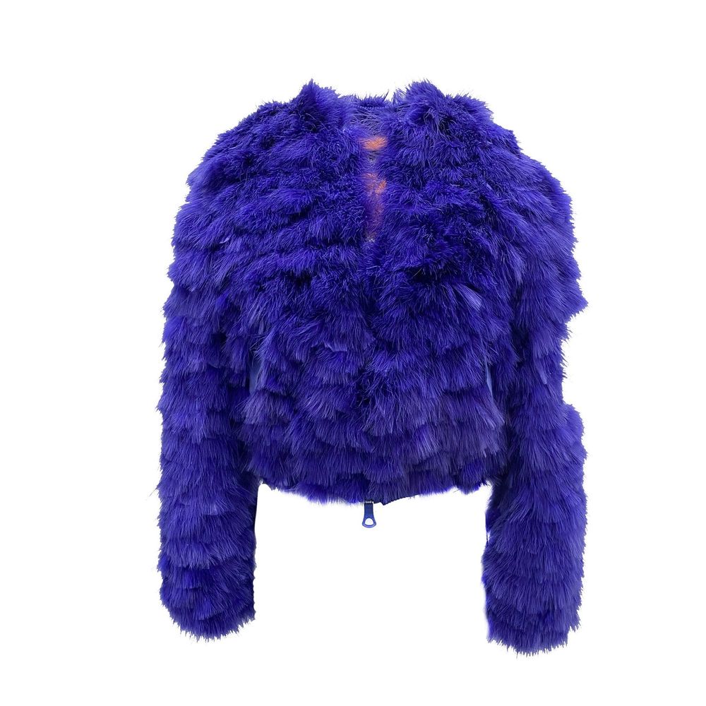 Blue Feather Bomber - ventzia