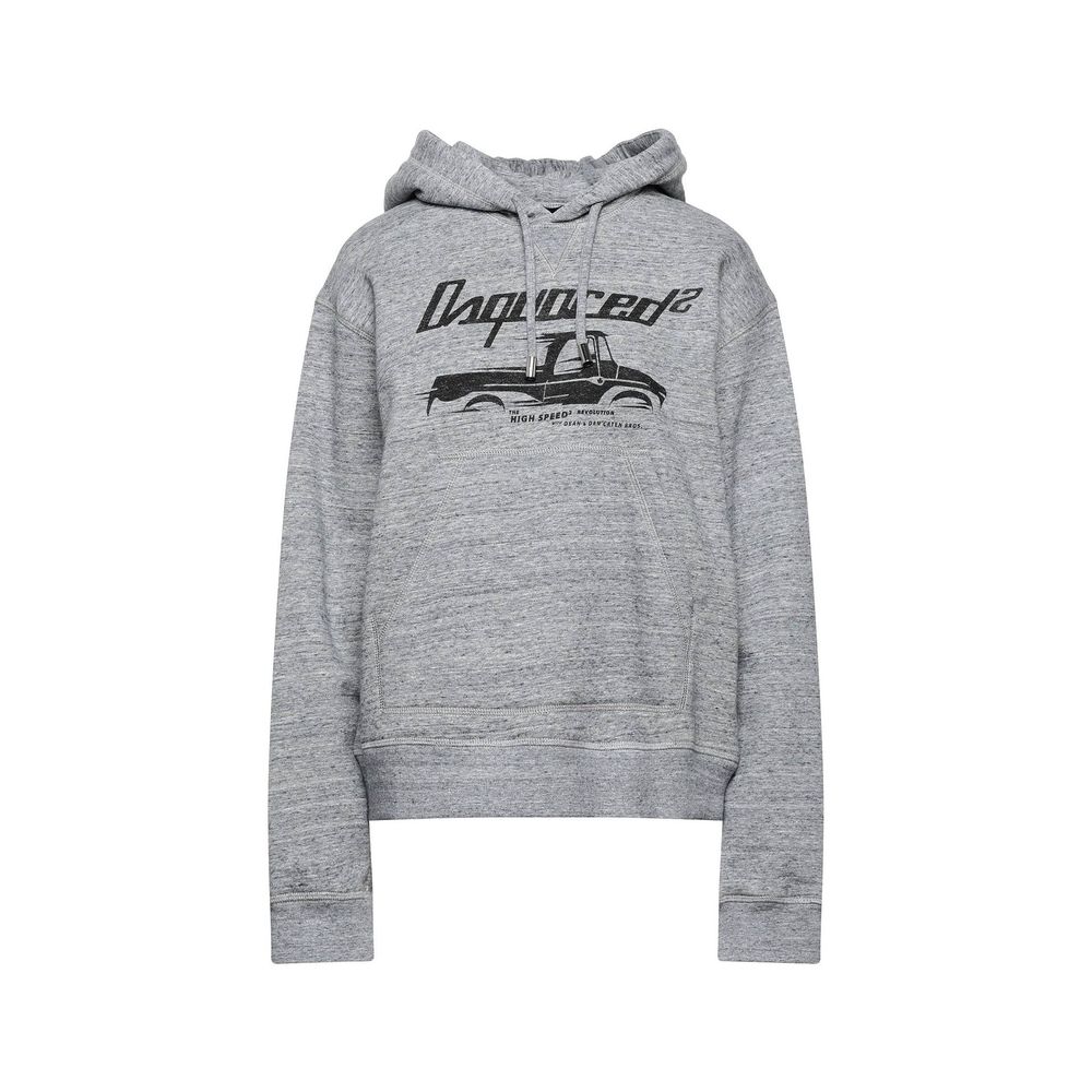 Gray Cotton Sweatshirt - ventzia