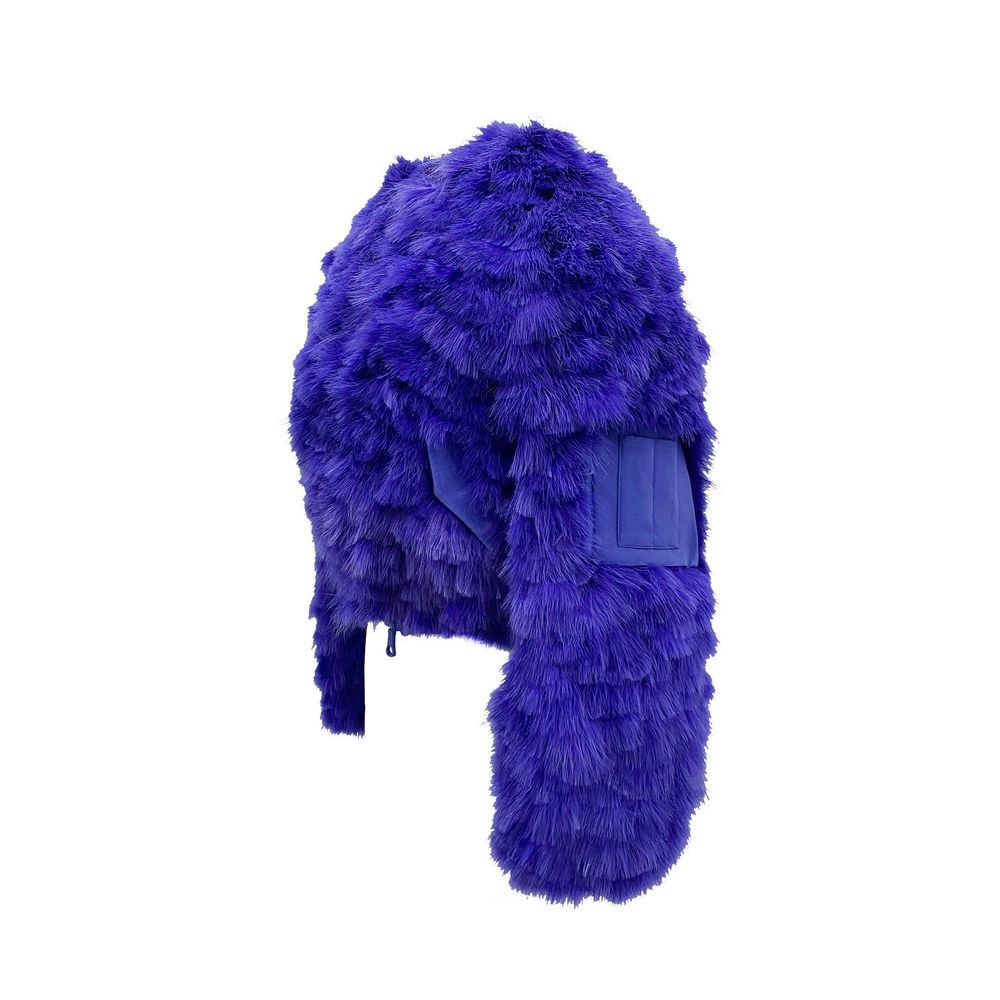 Blue Feather Bomber - ventzia