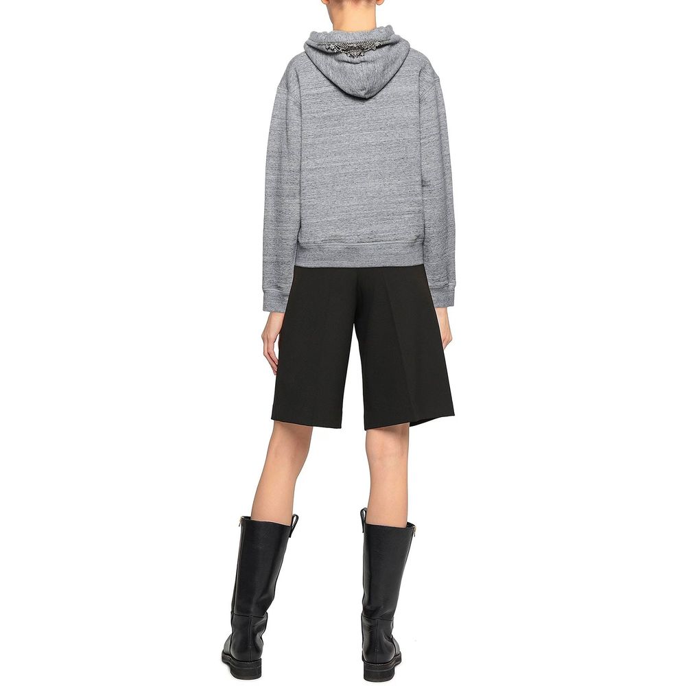 Gray Cotton Sweatshirt - ventzia