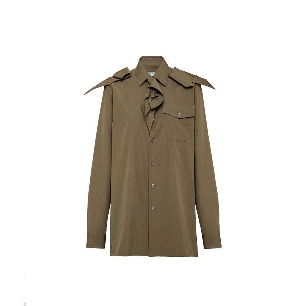 Bicolor Cotton Dress Shirt - ventzia