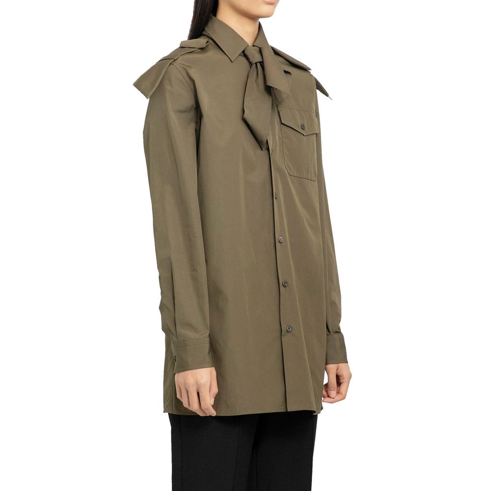 Bicolor Cotton Dress Shirt - ventzia