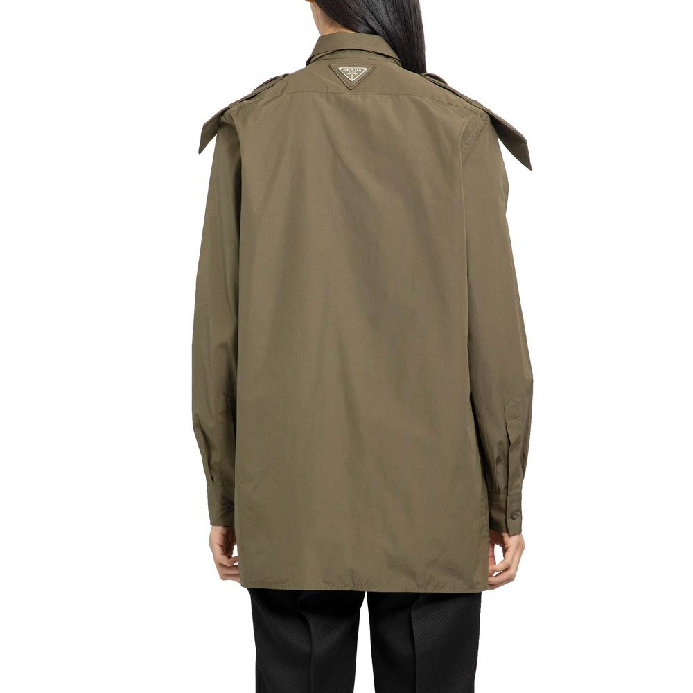 Bicolor Cotton Dress Shirt - ventzia