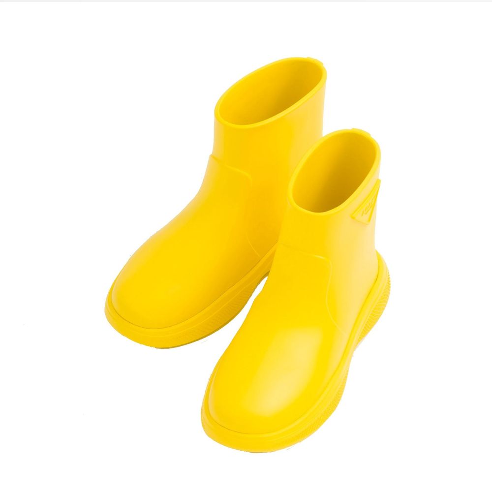 Bicolor Rubber Rain Boots - ventzia