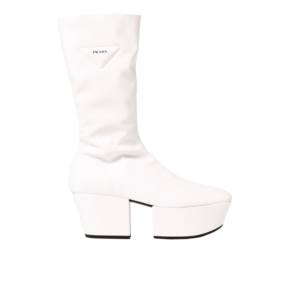 White Polyethylene Boots - ventzia