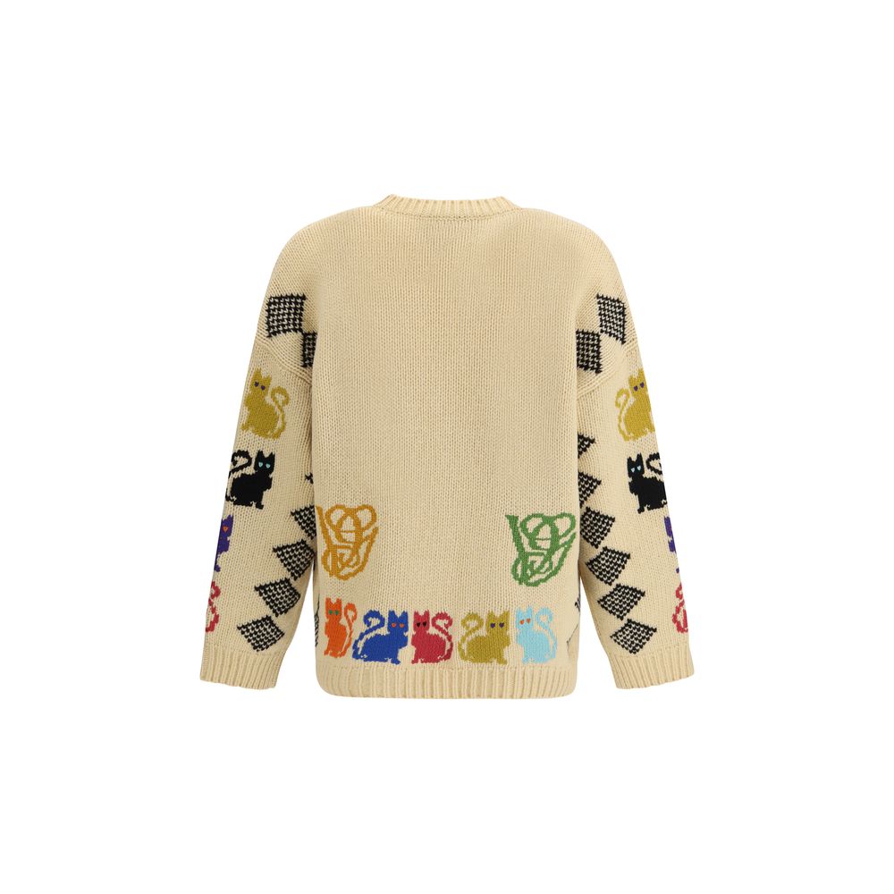 Multicolor Fleece Wool Cardigan - ventzia