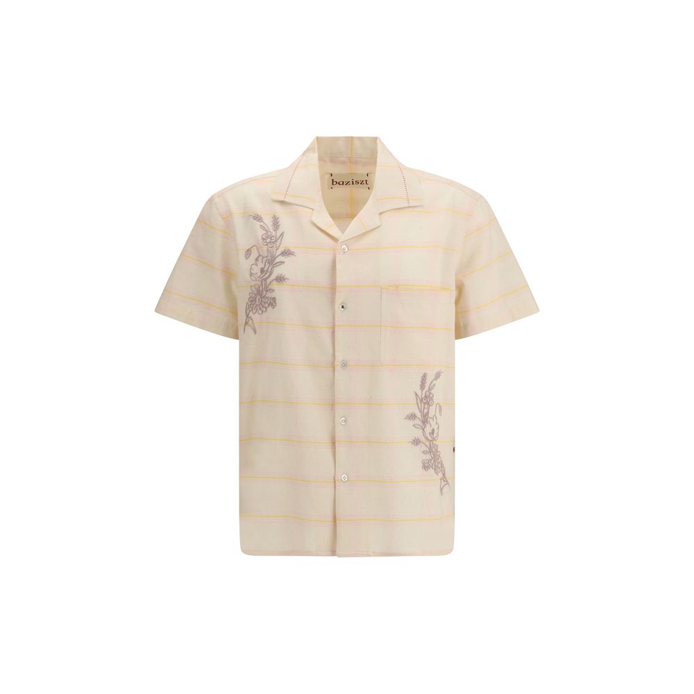 Multicolor Cotton Shortsleeve Shirt - ventzia