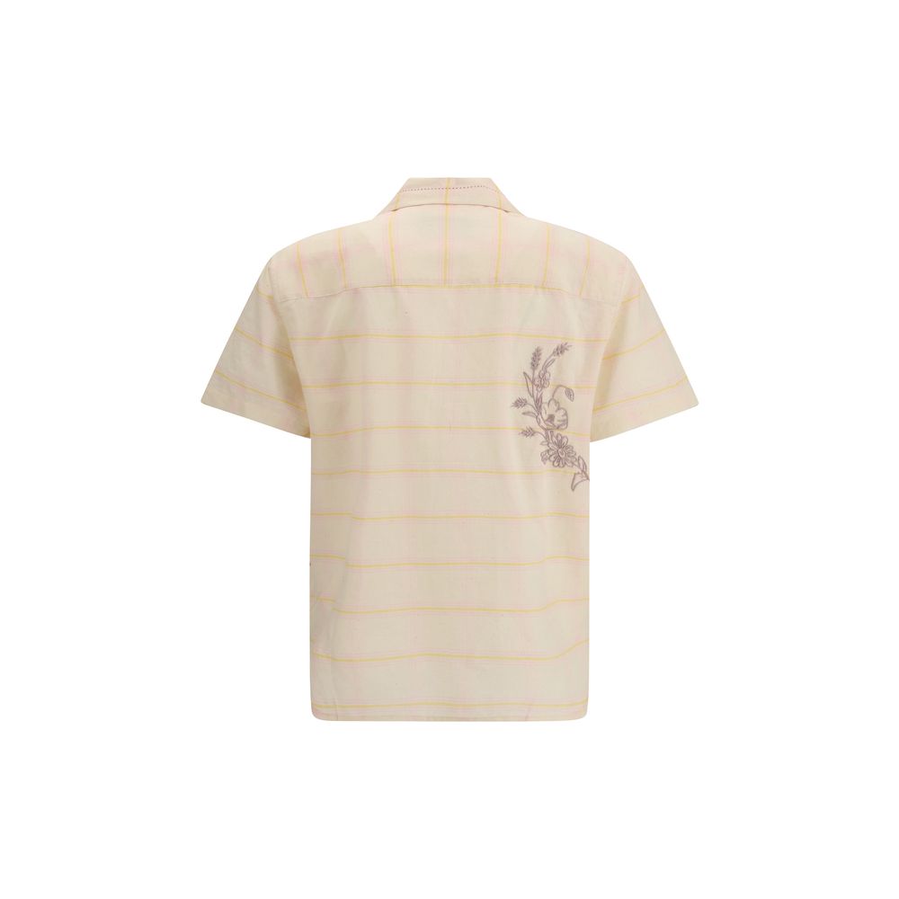 Multicolor Cotton Shortsleeve Shirt - ventzia