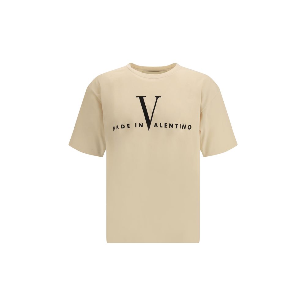 Beige Cotton T-Shirt - ventzia