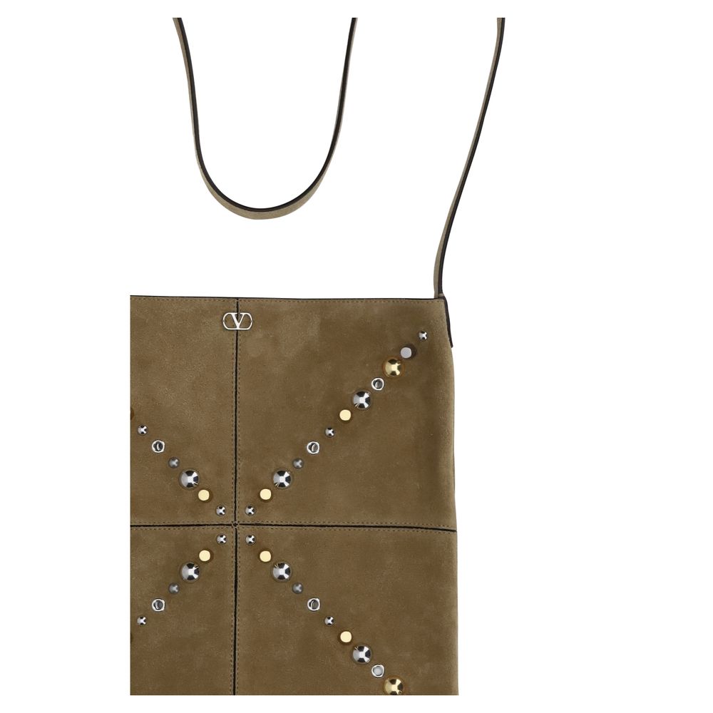 Beige Calf Leather Bos Taurus Shoulder Bag - ventzia