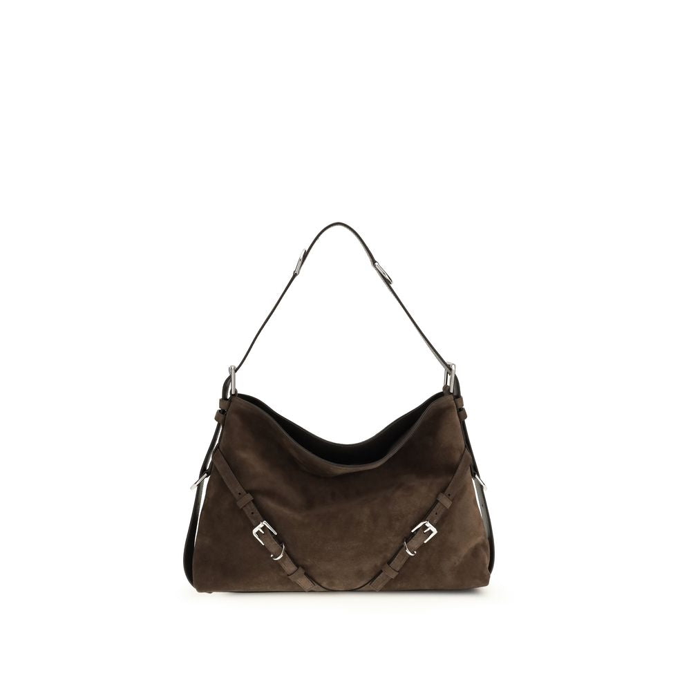 Black Calf Leather Bos Taurus Shoulder Bag - ventzia
