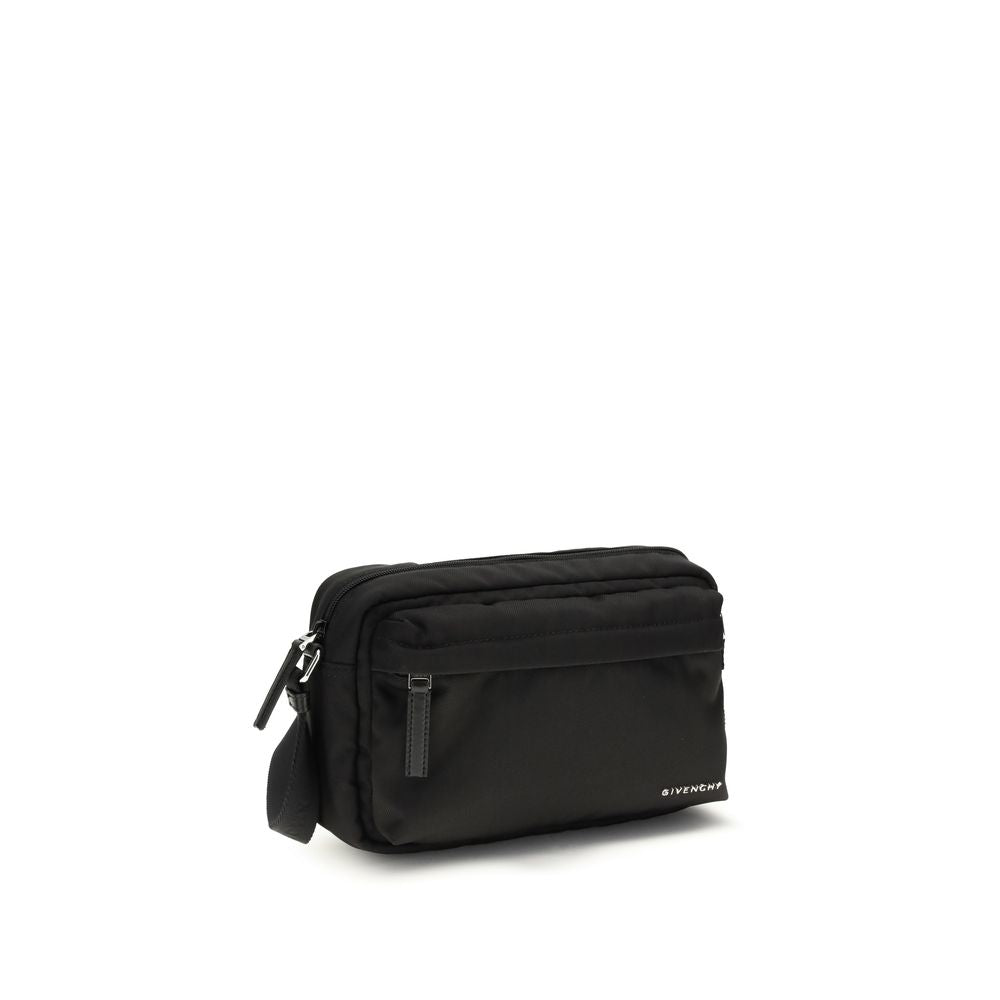 Black Polyamide Shoulder Bag - ventzia