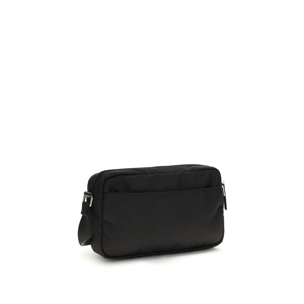 Black Polyamide Shoulder Bag - ventzia