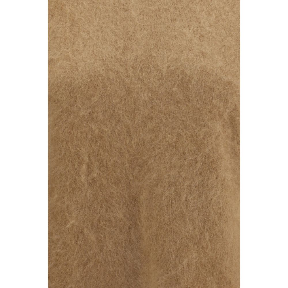 Brown Cashmere Sweater - ventzia