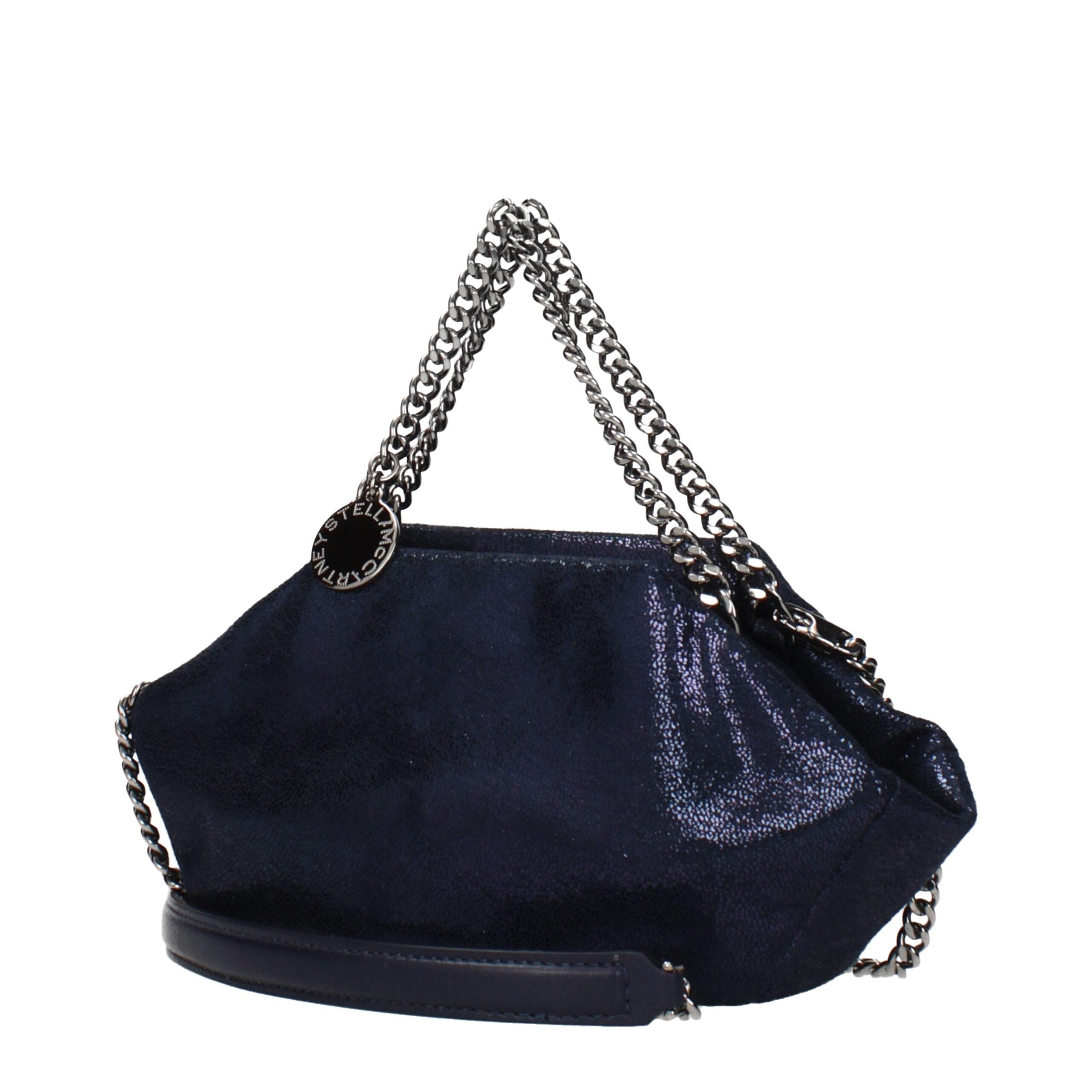 Blue Leather Handbag - ventzia
