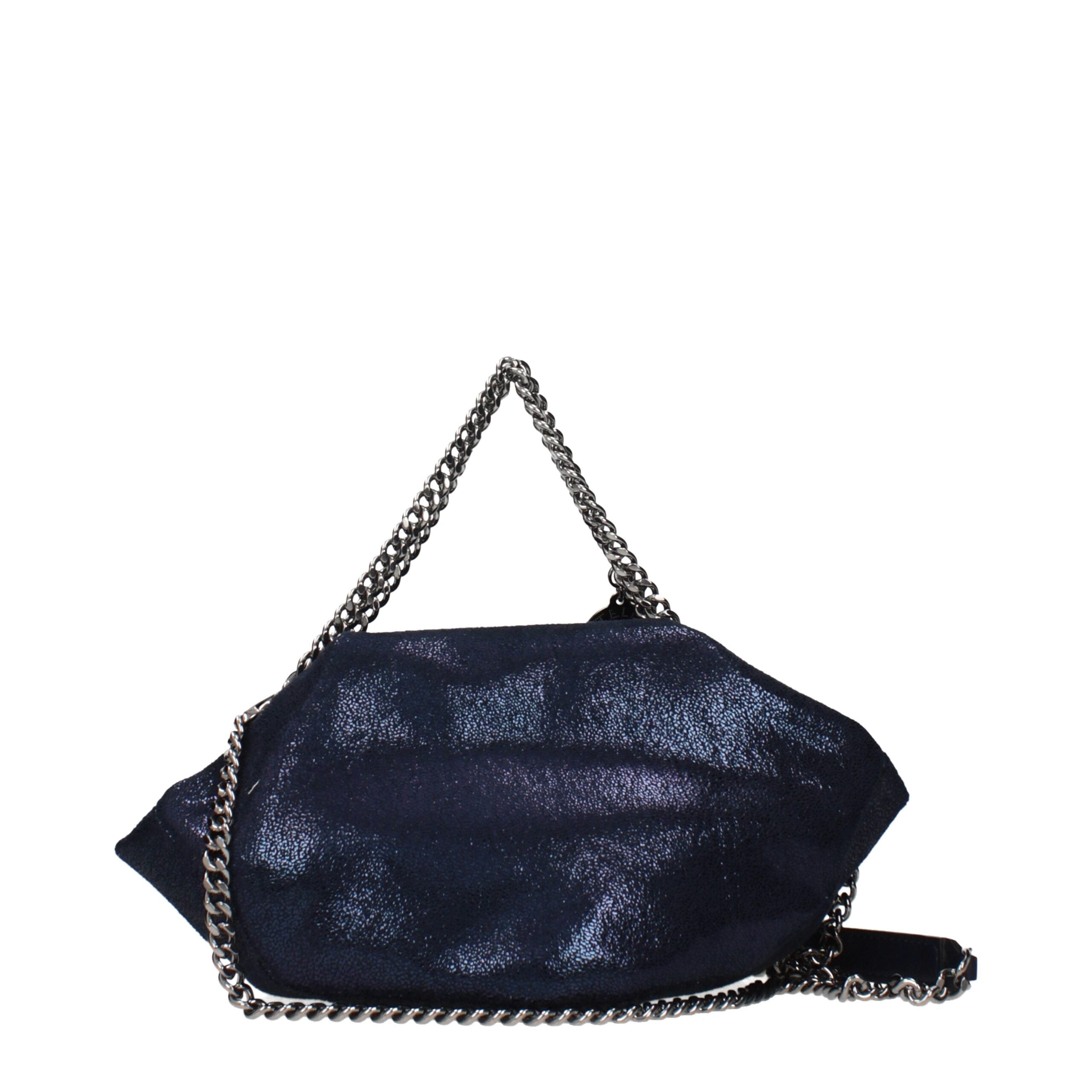Blue Leather Handbag - ventzia