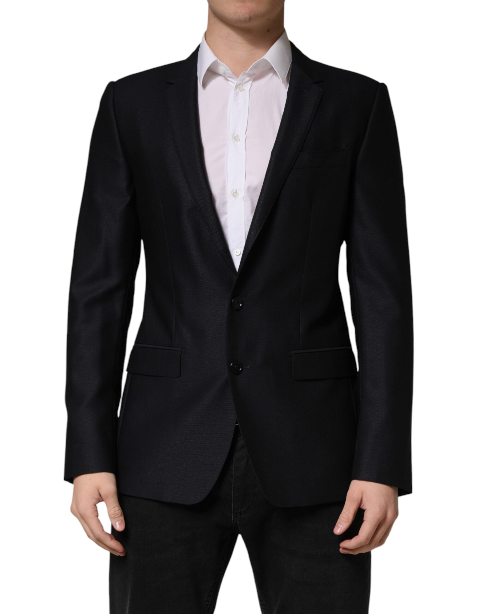 Black MARTINI Single Breasted Jacket Blazer - ventzia