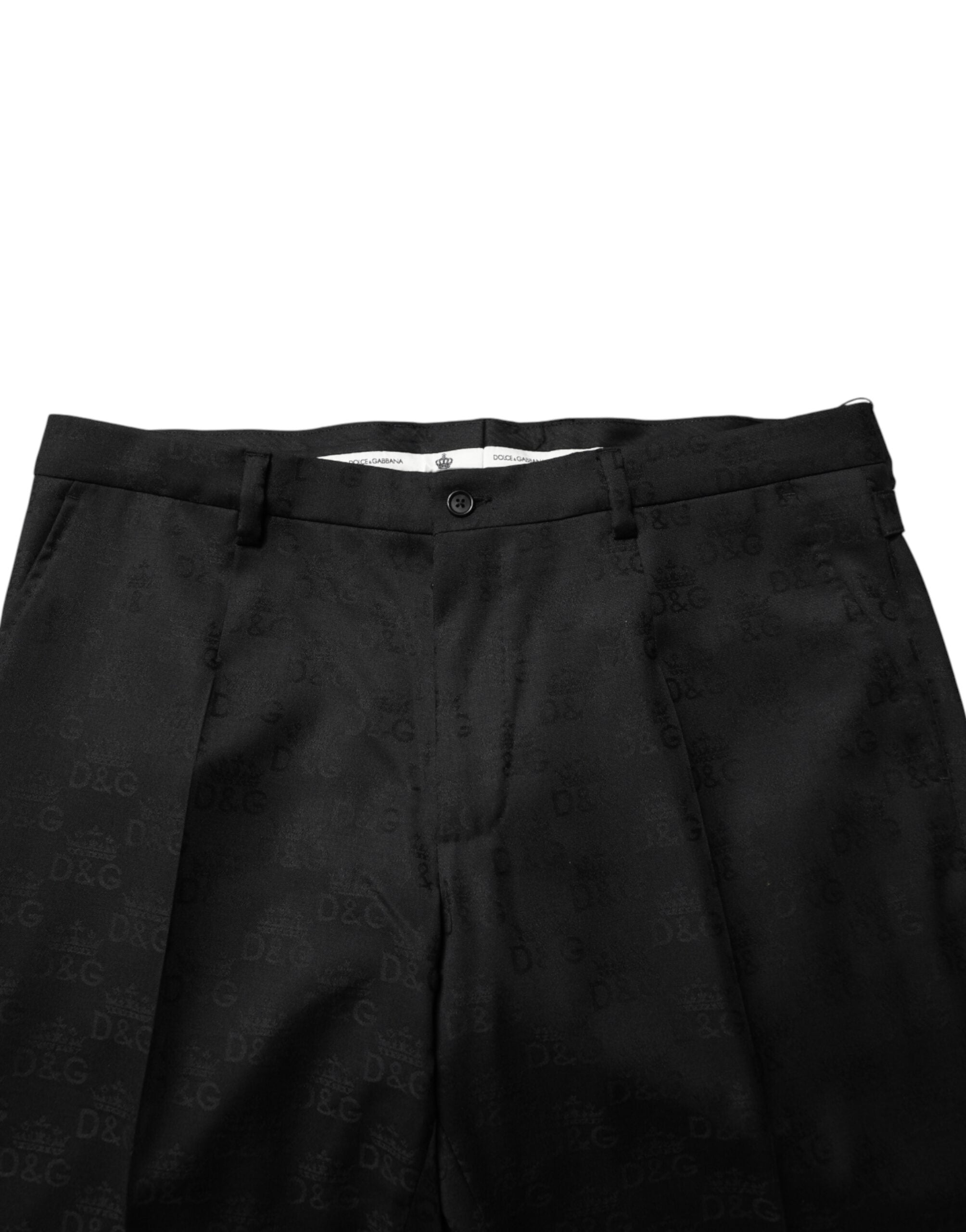 Black Wool Skinny Dress Formal Trouser Pants - ventzia