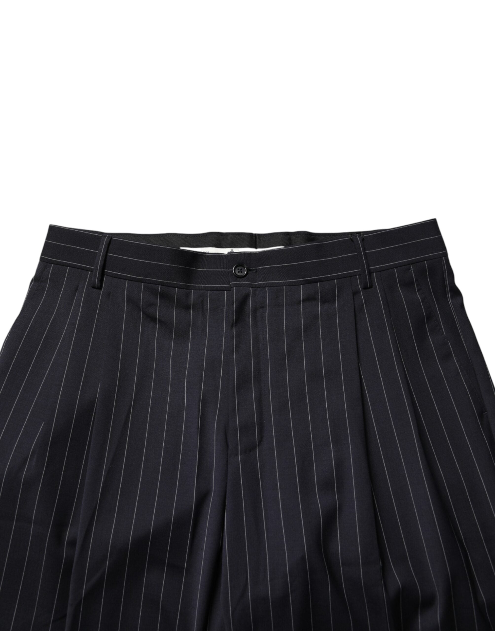 Black Stripe Straight Men Dress Trouser Pants - ventzia