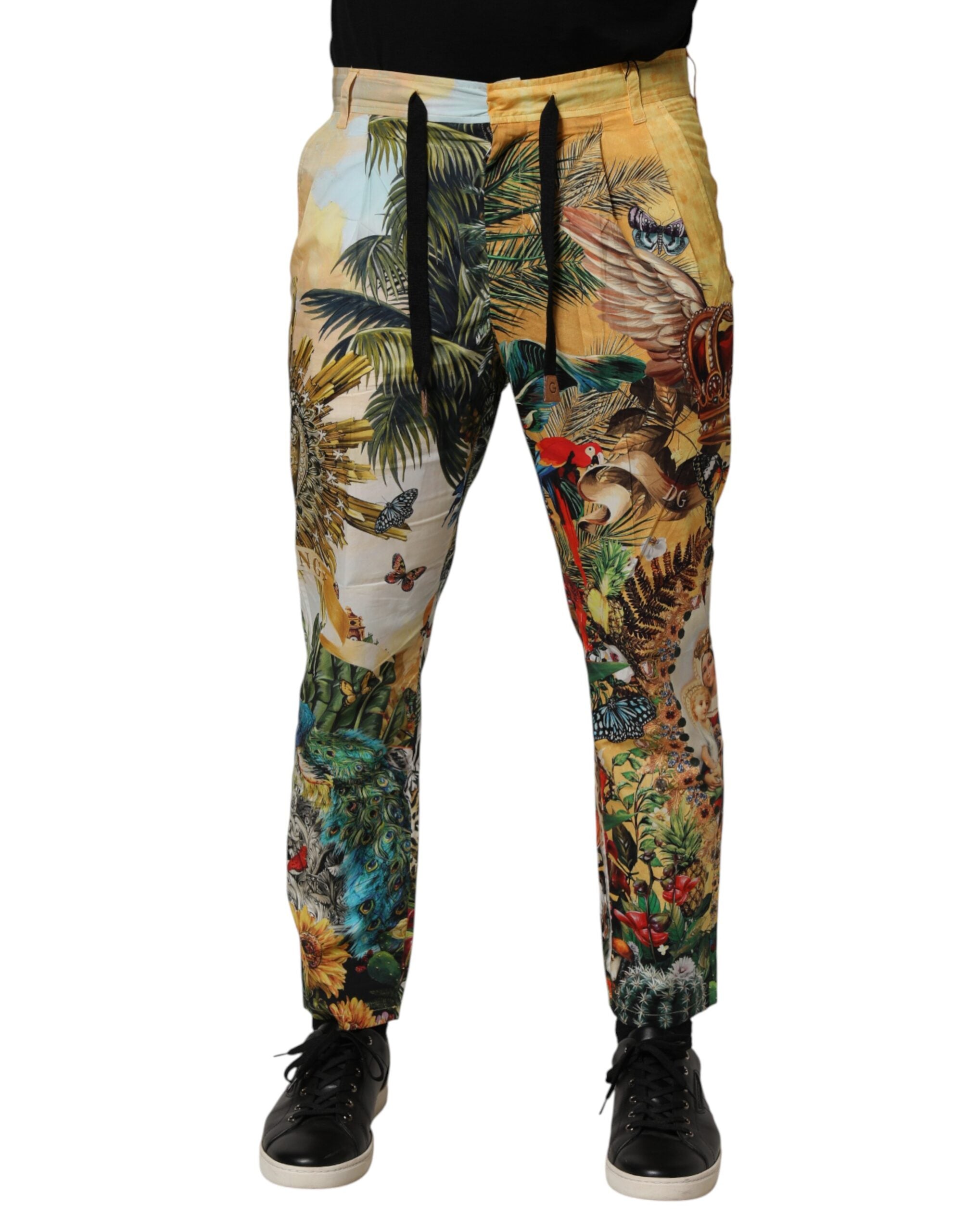 Multicolor Tropical King Lounge Trouser Pants - ventzia