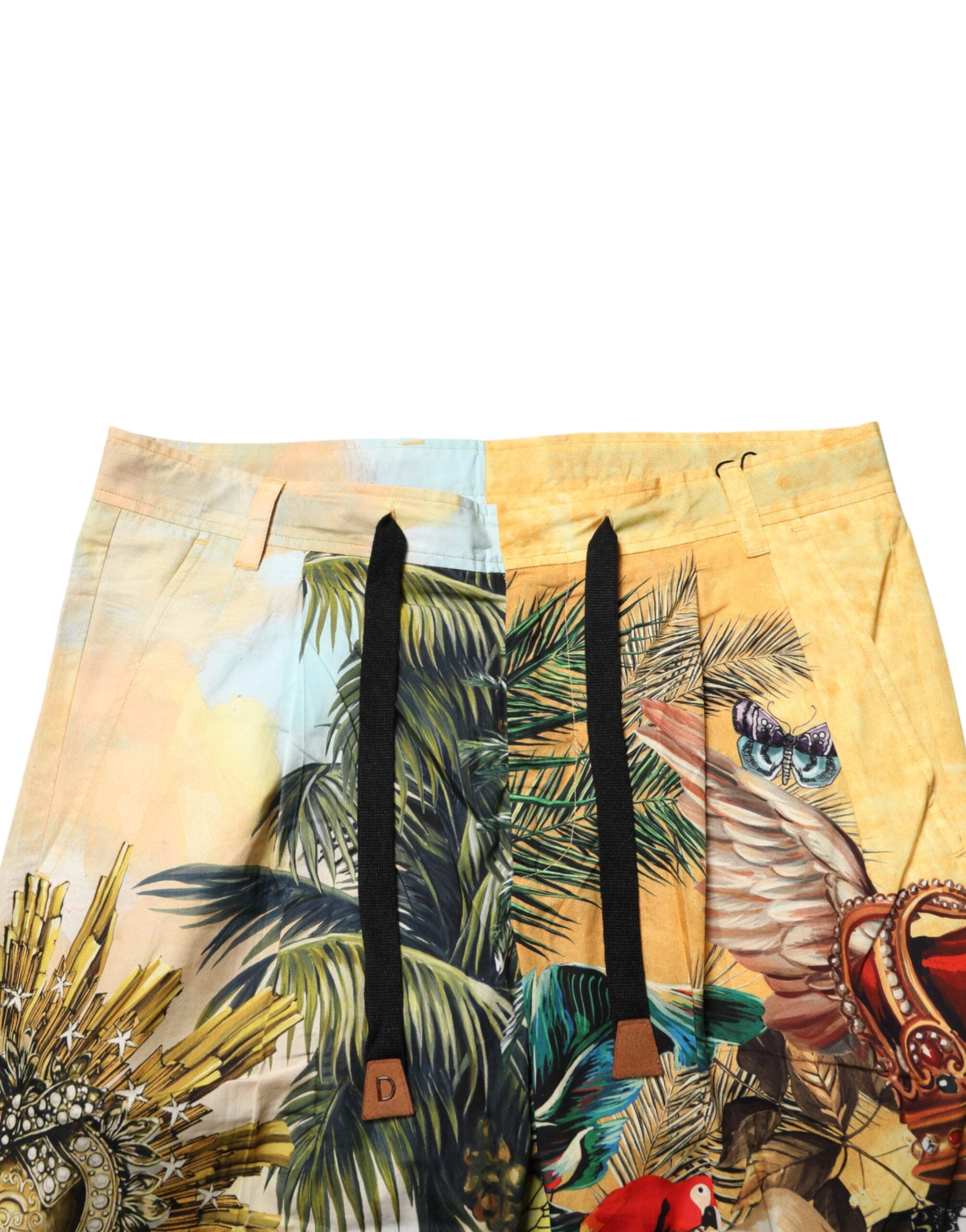 Multicolor Tropical King Lounge Trouser Pants - ventzia