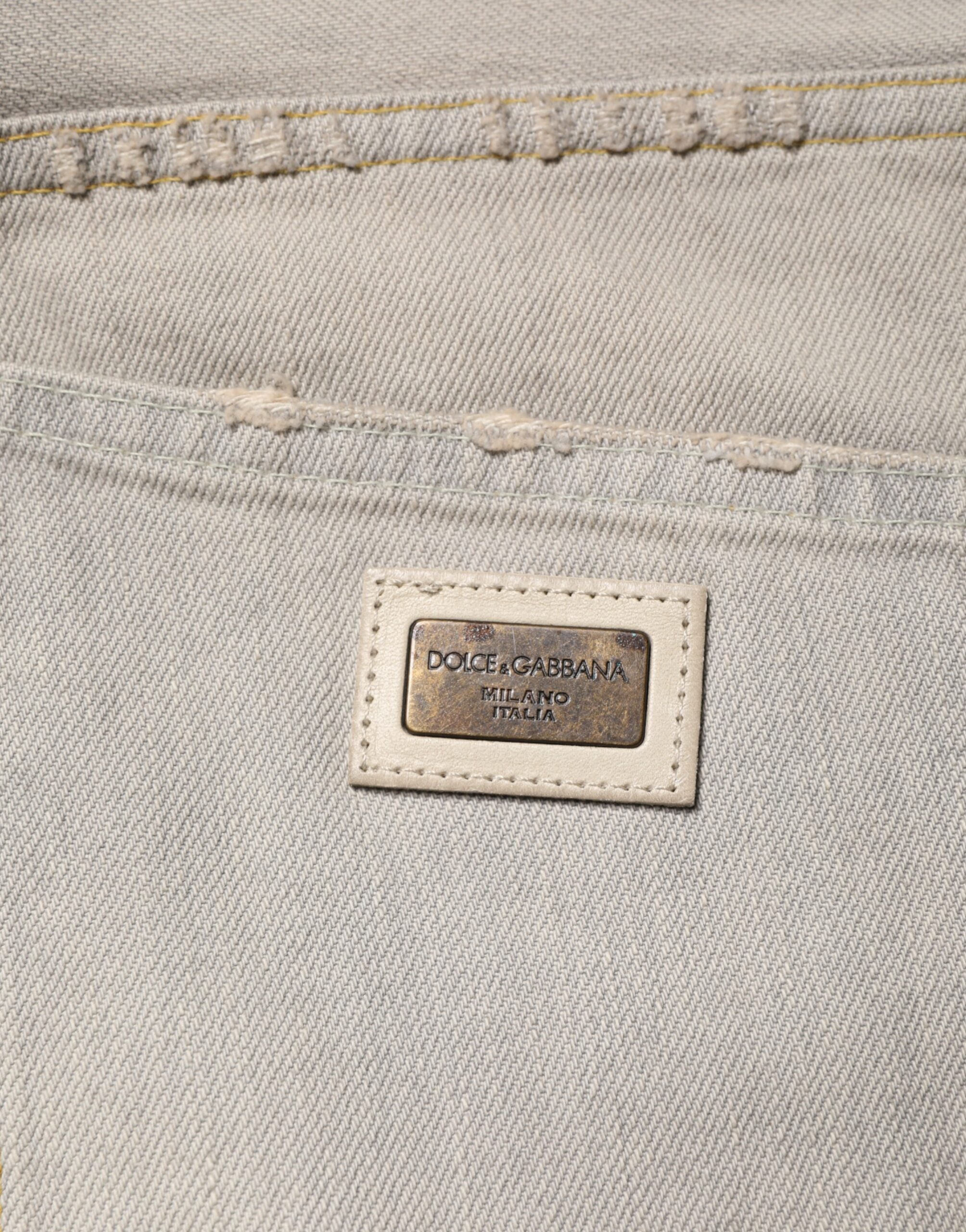 Light Gray Cotton Straight Denim Trouser Jeans - ventzia