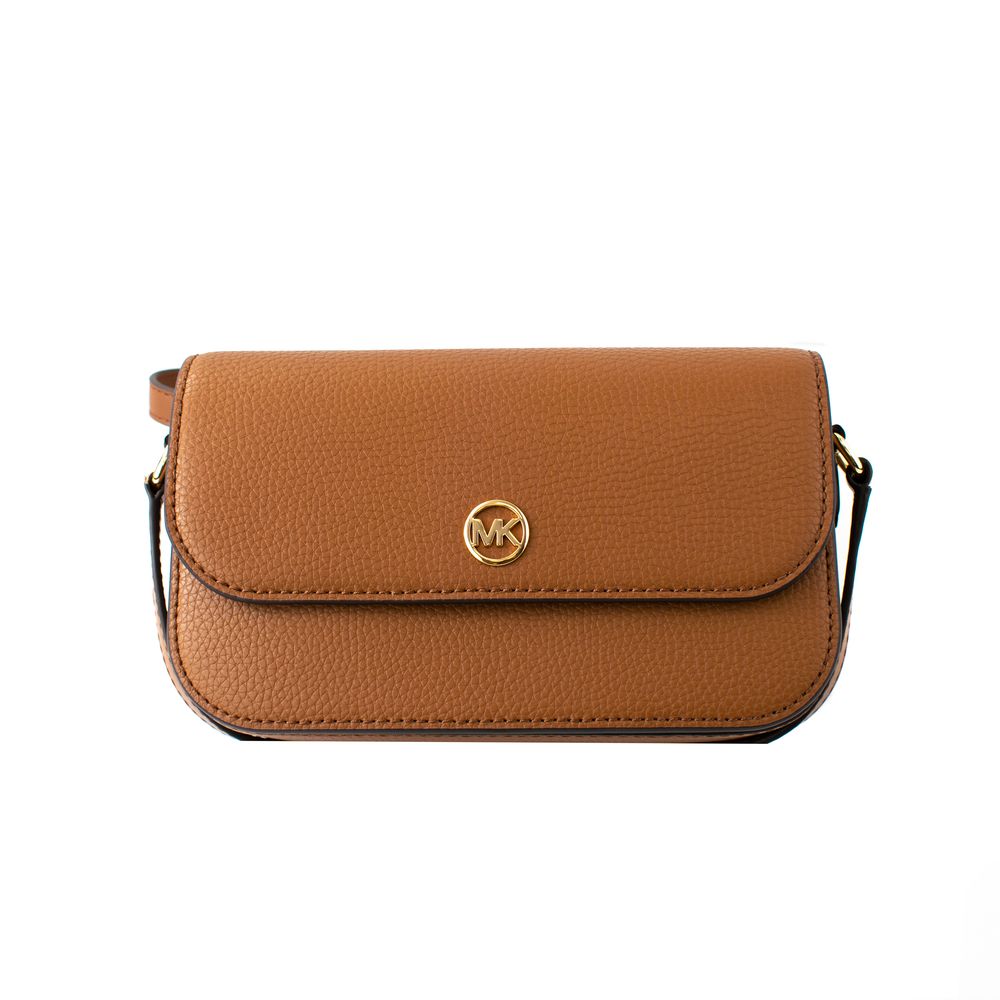 Brown Leather Crossbody Bag - ventzia